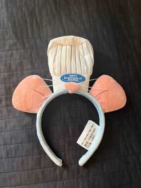 Disney Remy Ratatouille Chef Mouse Ear Headband - Pink & Light Blue